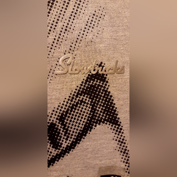 Slowbucks Money Roll Hoodie light Sweatshirt Mens L Grey $100 Graphic Viral Wear - Picture 4 of 8